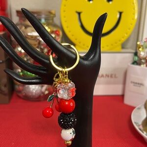 Bag Charm with acrylic beads